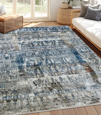 Alpine BlueCreamGrey Rug