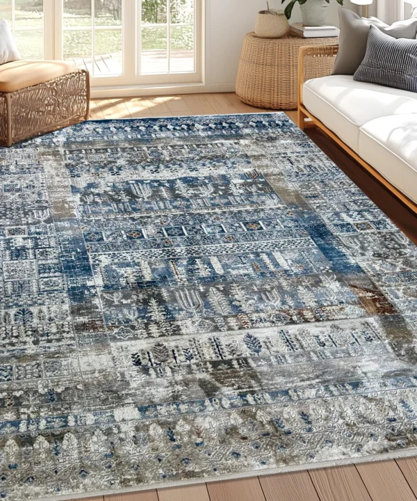 Alpine BlueCreamGrey Rug