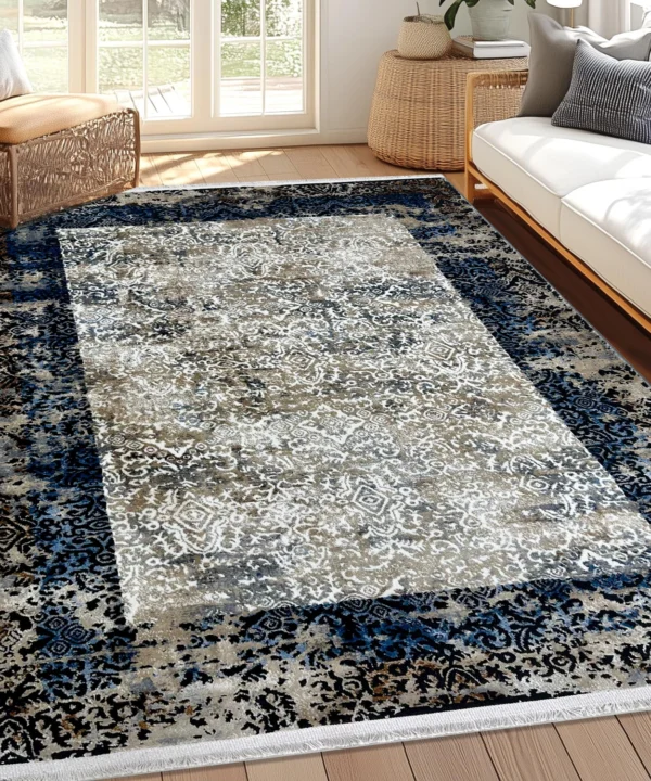 Alpine DGreyBlueCream Rug