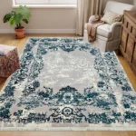 Classic Carpets GreyBlueWhite Rug