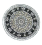 Farsh GreyWhite Circle Rug - Image 2