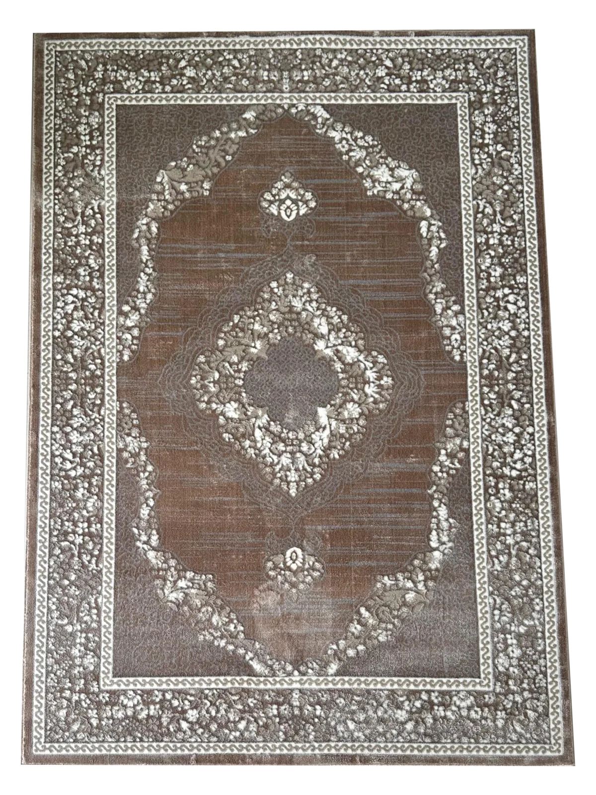 Ideal Eagle Silky CamelWhite Rug - Image 2