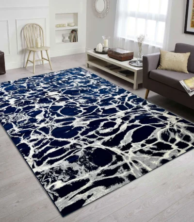 Ideal Eagle Silky NavyGrey Rug