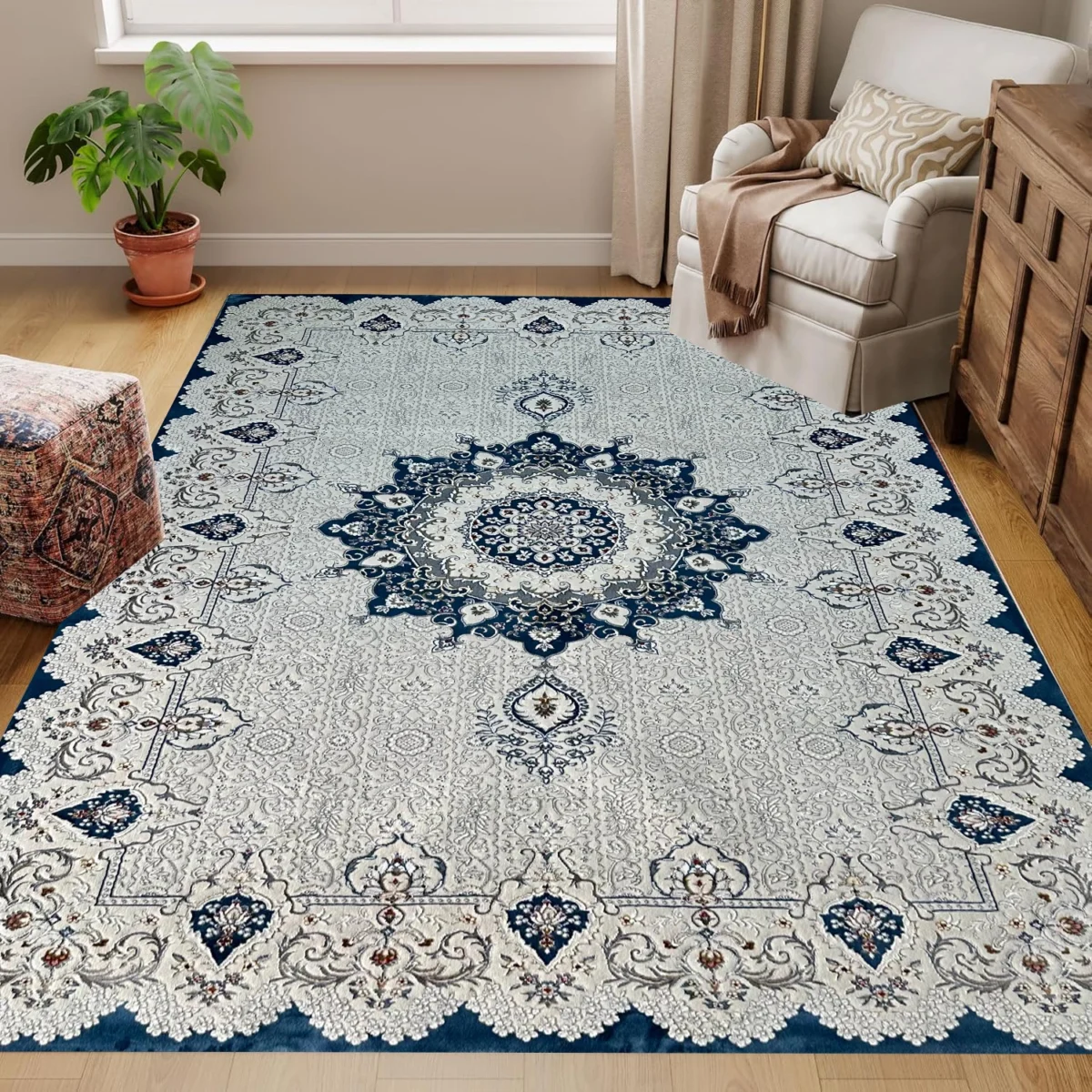 Kartal Carpets FARAZ Collection Blue Rug