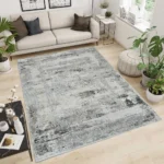 Kartal Carpets Shrink LightBeige Grey Rug