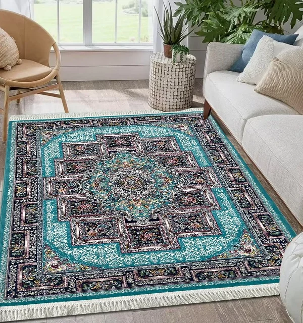 Sarvestan FeroziBlue Design Rug