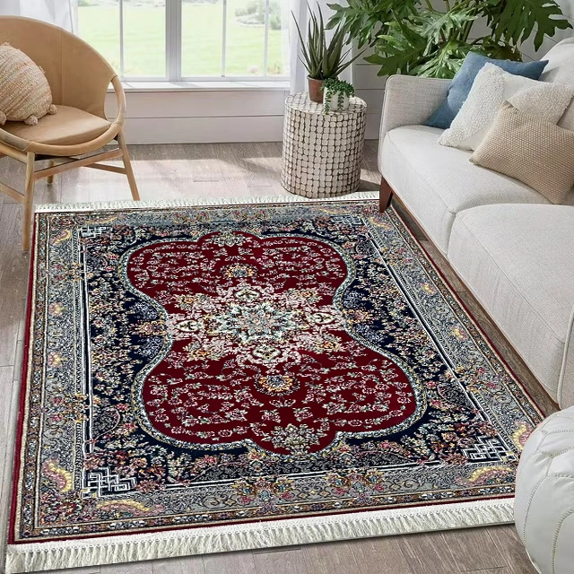Sarvestan Maroon Design Rug