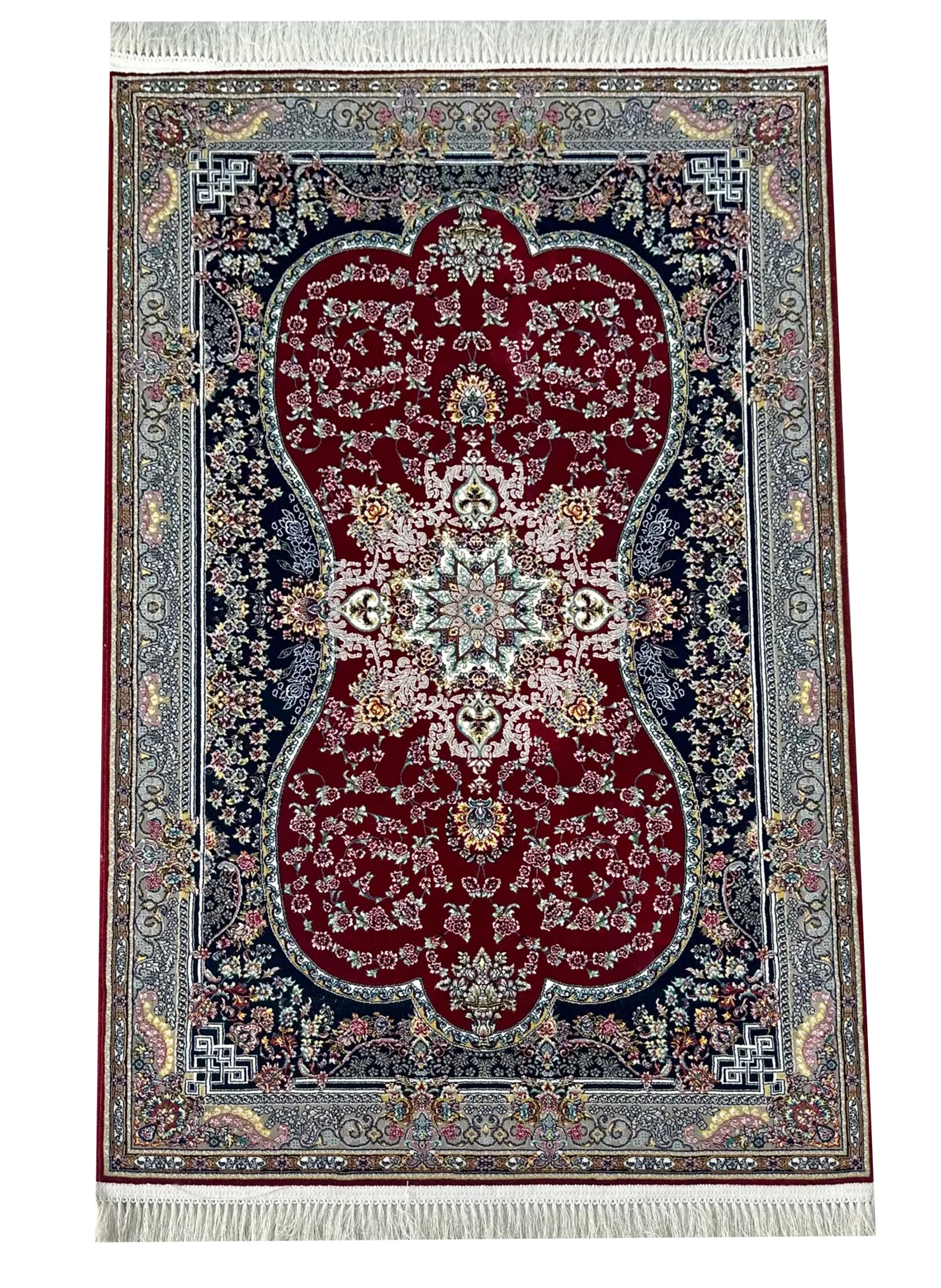 Sarvestan Maroon Design Rug