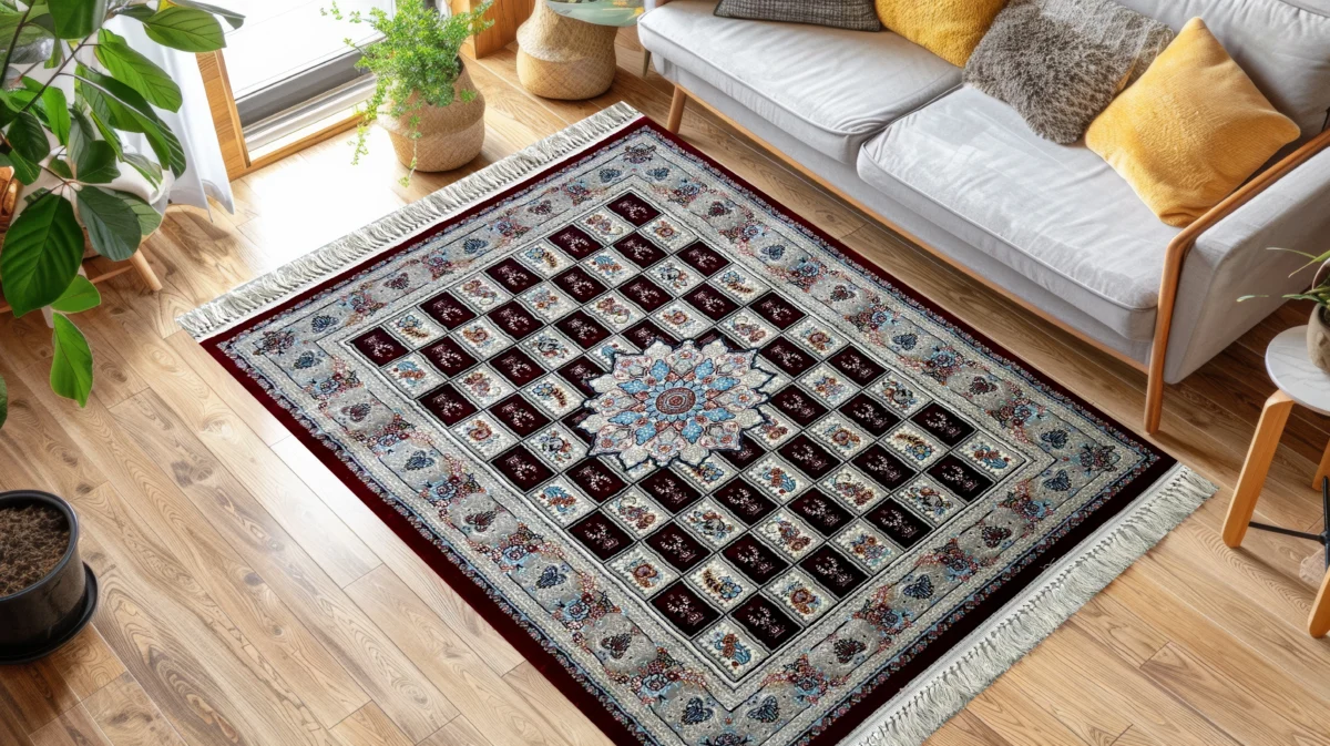 Sarvestan RedGreyBlue Rug