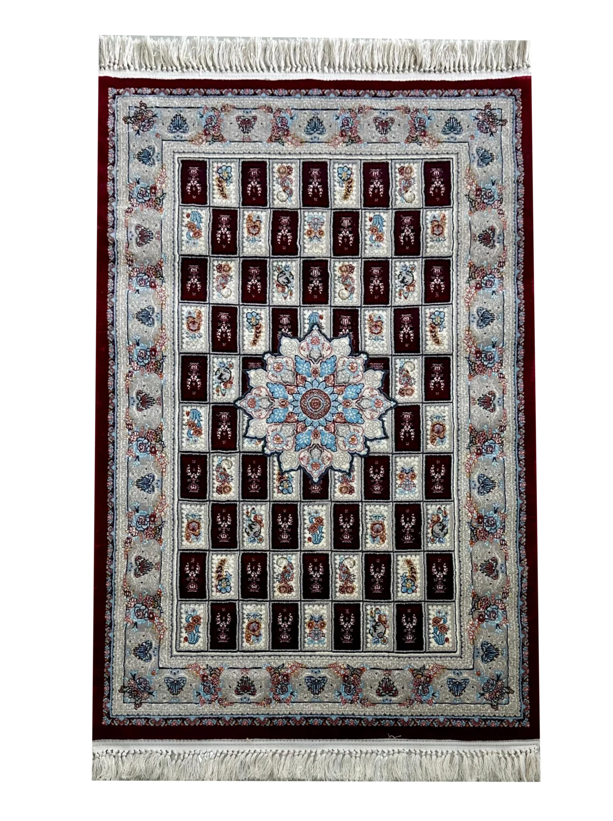 Sarvestan RedGreyBlue Rug - Image 2