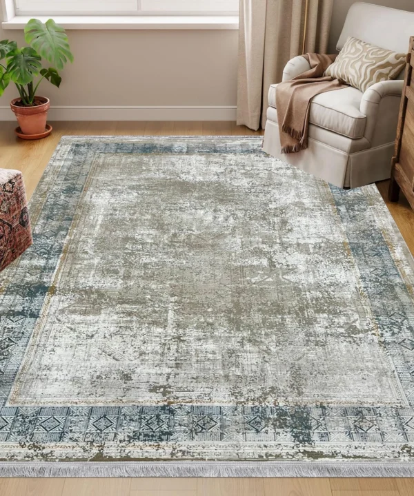 Valero Qalin Hali LGreyWhite Rug