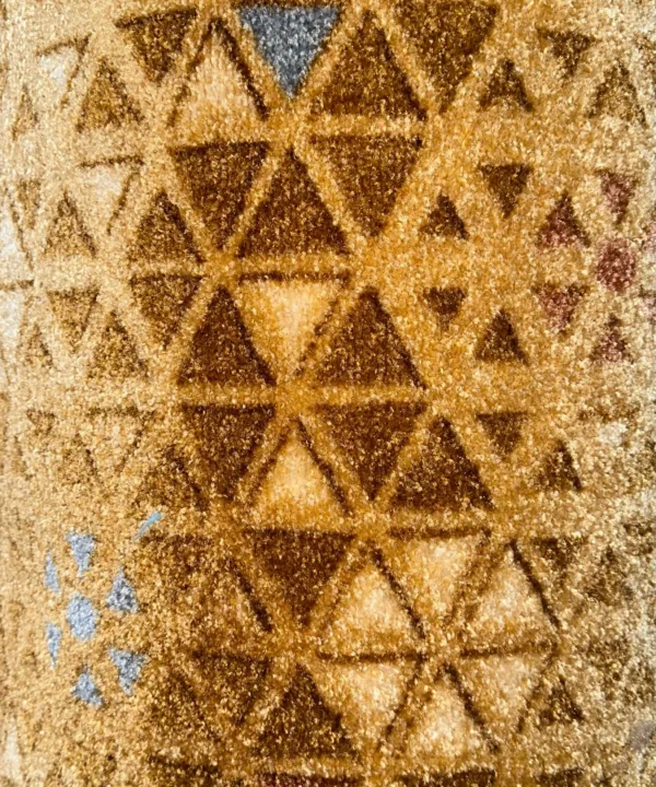 Wall to Wall Carpet Fine Multicoloured Triangles