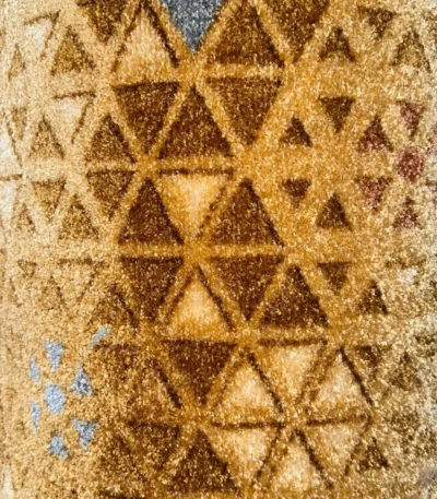 Wall to Wall Carpet Fine Multicoloured Triangles