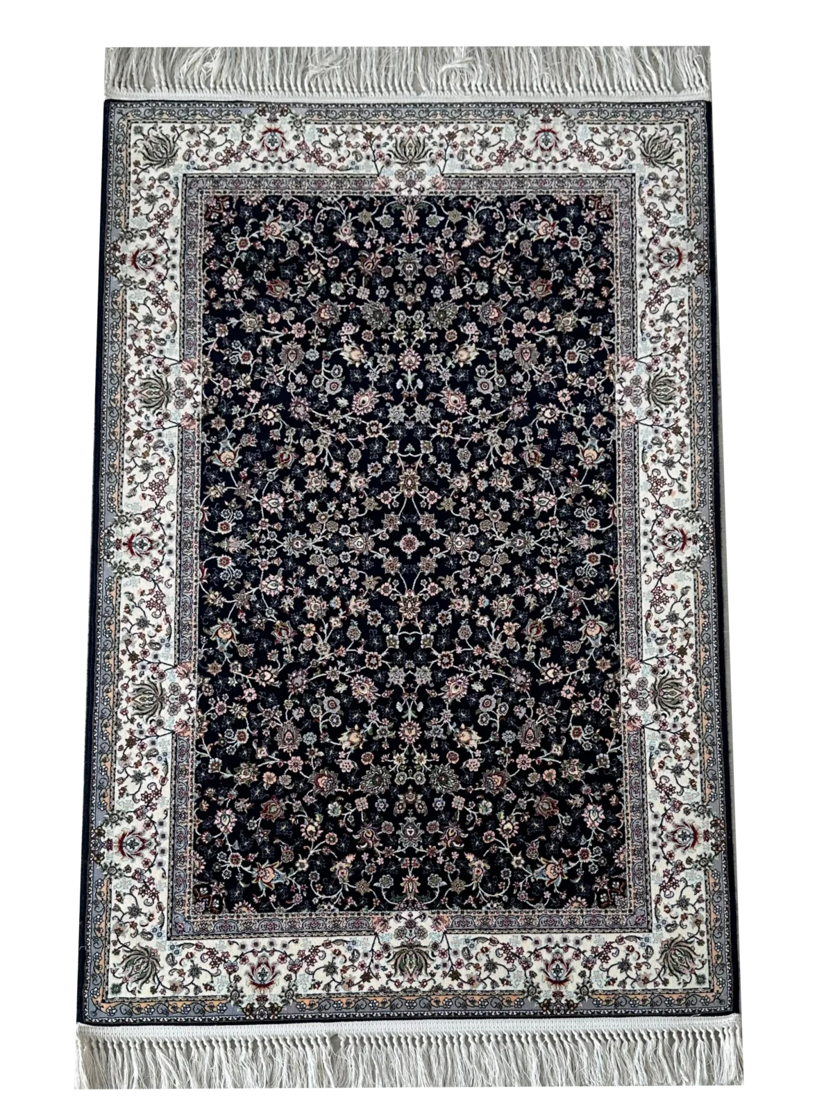 Yaldaye Kavir NavyWhite Rug