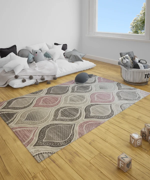 Yasin Kaplan OffWhitePink Rug