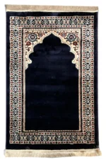 Garnet Janamaz Silky Premium Woven Prayer Mat Style 1 - Image 2