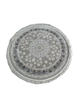 Gheytaran Carpets LGreyOffWhite Circle Rug - Image 2