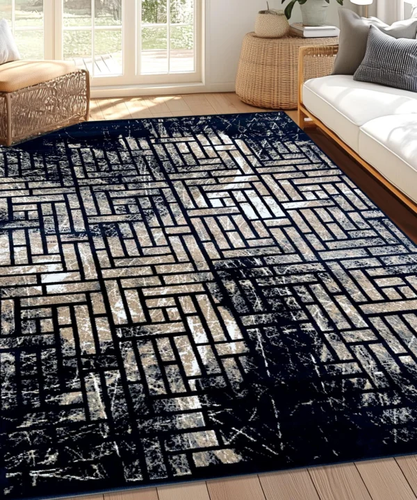 Ideal Eagle NavyBeige Rug
