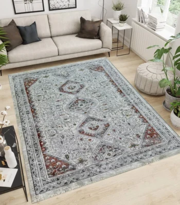 Kartal Carpets Multi Ivory OffWhite Rug