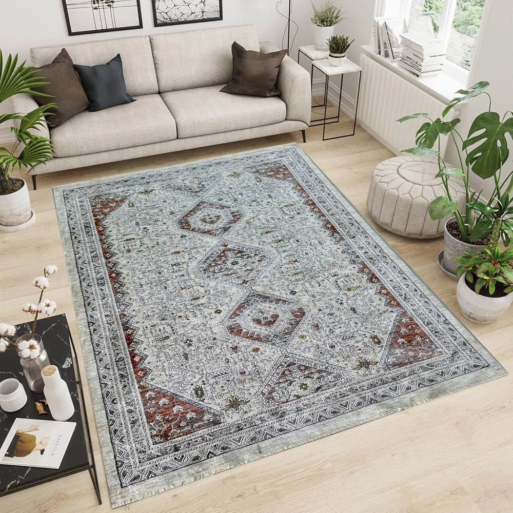 Kartal Carpets Multi Ivory OffWhite Rug