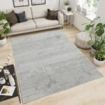 Kartal Carpets Shrink LightGrey White Rug