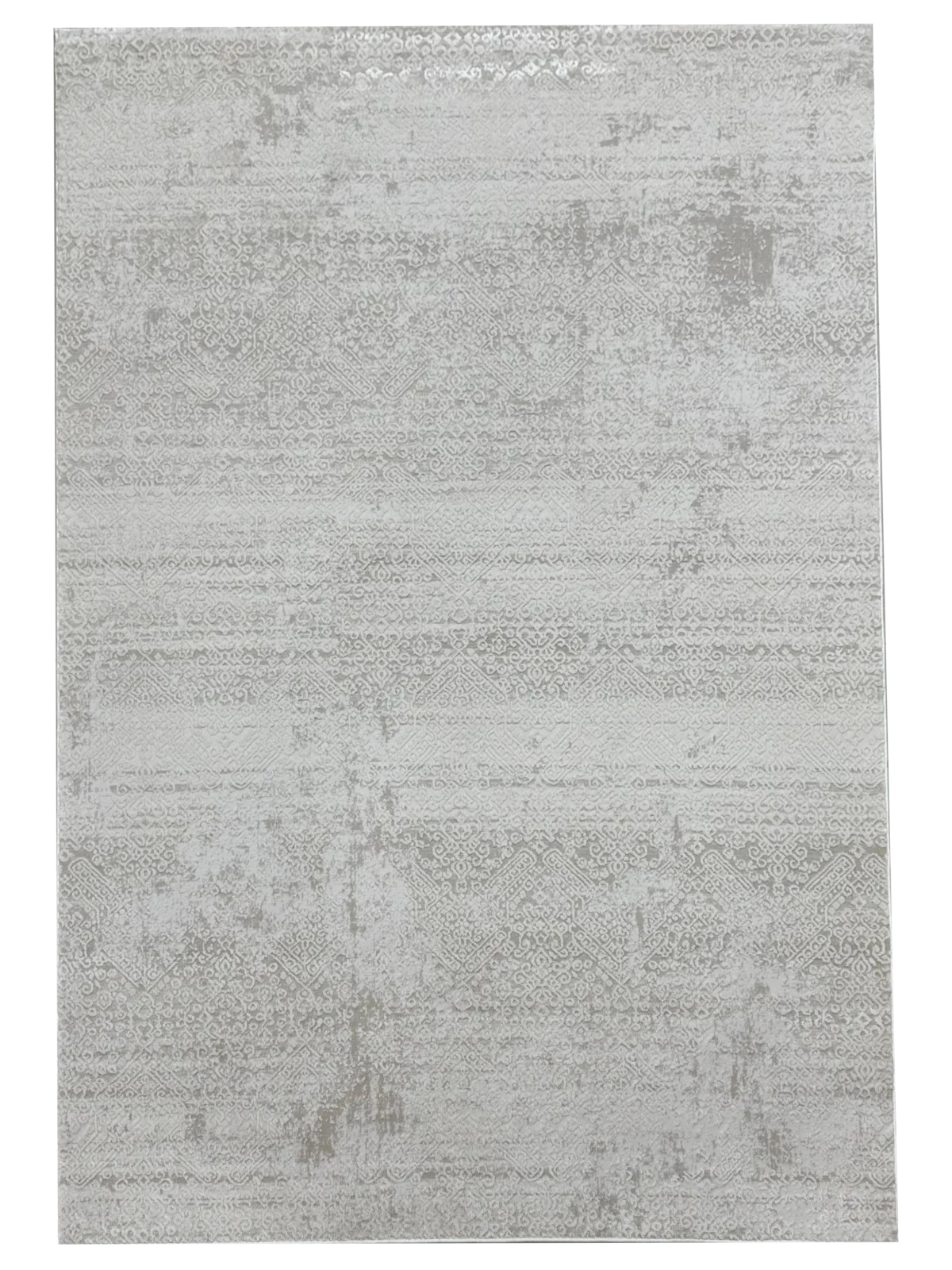 Kartal Carpets Shrink LightGrey White Rug - Image 2