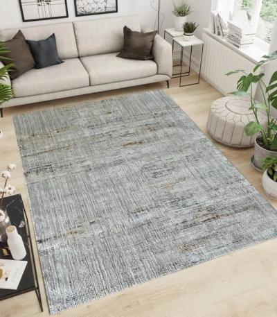 Kartal Carpets ShrinkLightBeige LGreyRust Rug