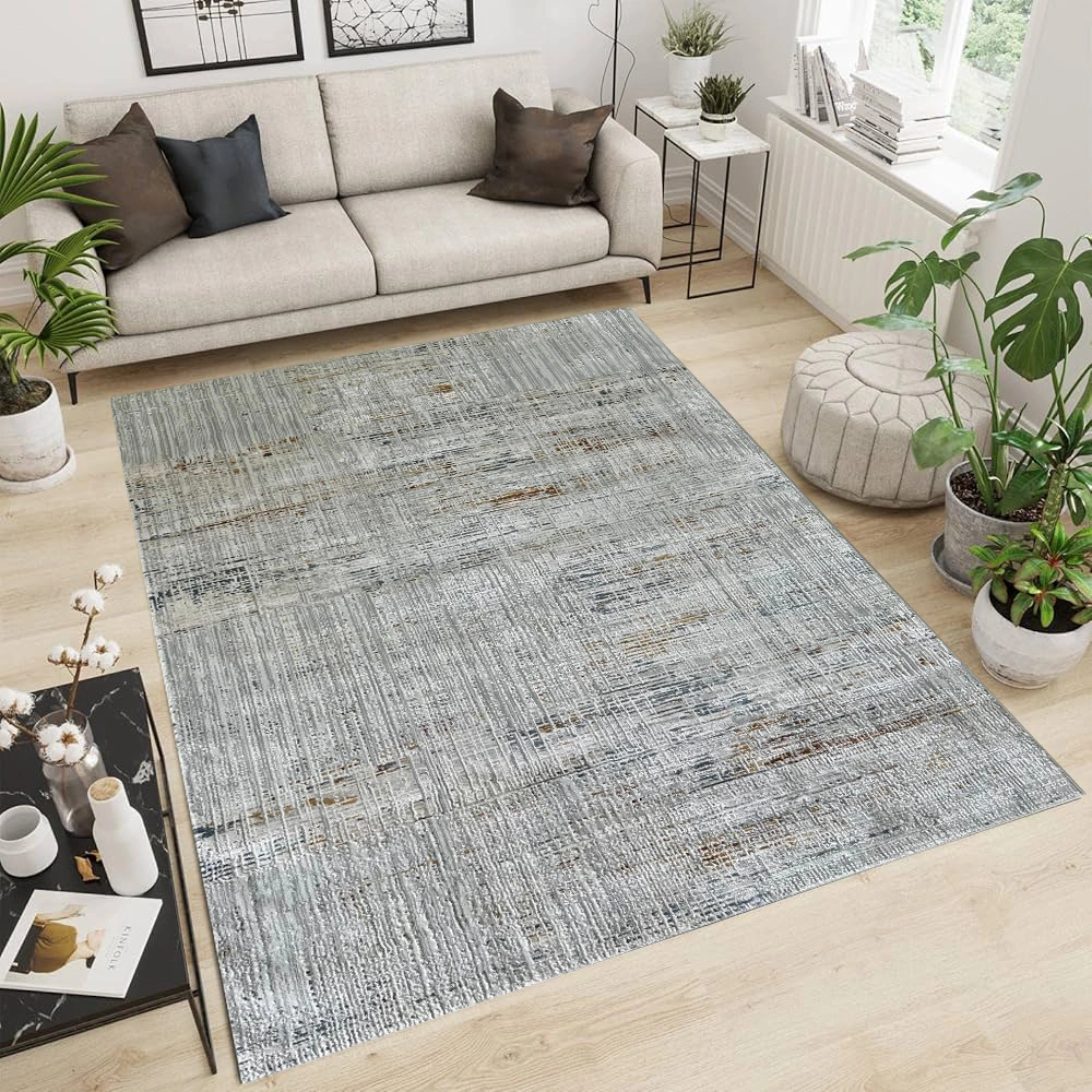 Kartal Carpets ShrinkLightBeige LGreyRust Rug