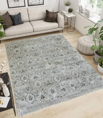 Kartal Carpets ShrinkLightBeige OliveRustGrey Rug