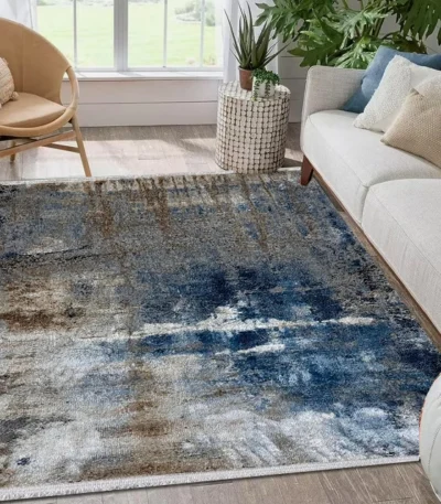 Alpine BeigeLBlueFdy Rug