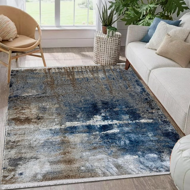 Alpine BeigeLBlueFdy Rug