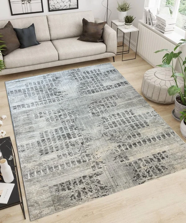 Kartal Carpets Shrink LightBeige LightGrey Rug