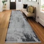 Pierre Cardin Woven Modern BlackGrey Runner
