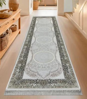 Pierre Cardin Woven Modern CreamWhite Runner
