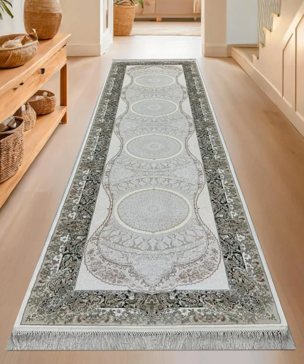Pierre Cardin Woven Modern CreamWhite Runner