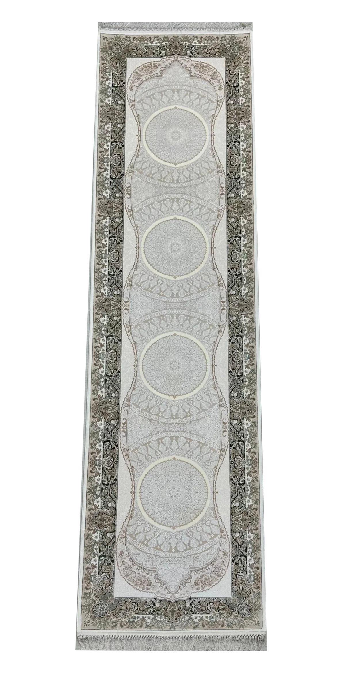 Pierre Cardin Woven Modern CreamWhite Runner