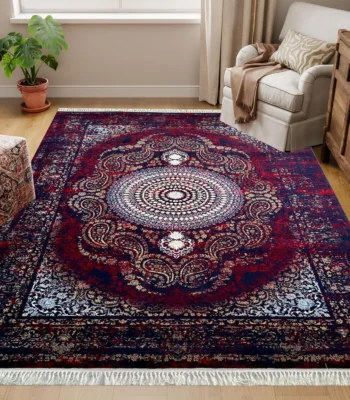 Farsh-e-Firozeh Terme Vintage Red Rug