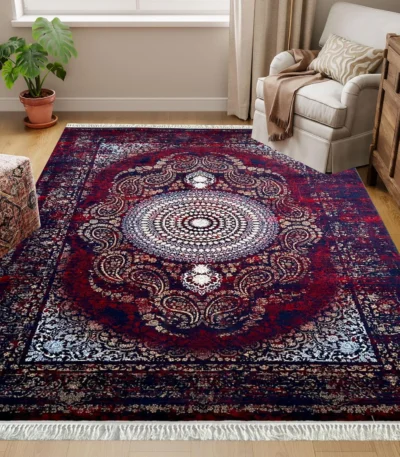 Farsh-e-Firozeh Terme Vintage Red Rug