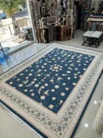 Hedayati Carpets Farsh-e-Irani Blue Floral Rug