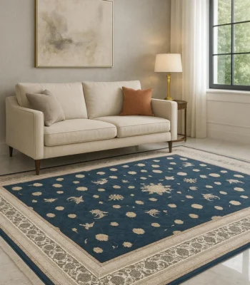 Hedayati Carpets Farsh-e-Irani Blue Floral Rug