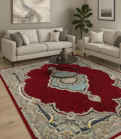 Padide MaroonFeroziRed Rug