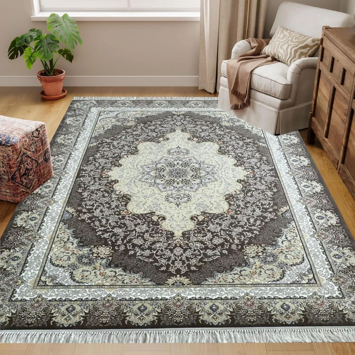 Yaldaye Kavir CamelGrey Rug