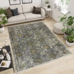 Brooklyn HB.D.Grey & Brown L.Beige Rug