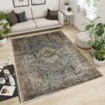 Brooklyn HB.Grey & Brown LBrown Rug
