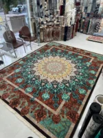 Farsh Diba Carpets BrownGreen Rug 10x13