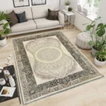 Pierre Cardin Woven Modern CreamWhite Rug