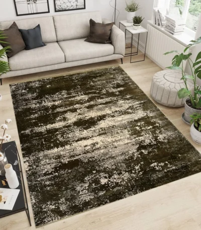 Pierre Cardin Woven Modern Olive Rug