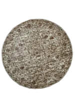 Sorrento Dallas BeigeBrown Round Rug - Image 2