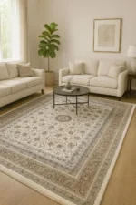 Baharestan Carpets White Rug