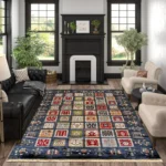 Garnet Navy Rug